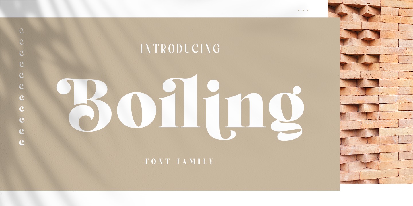 Example font Boiling #1